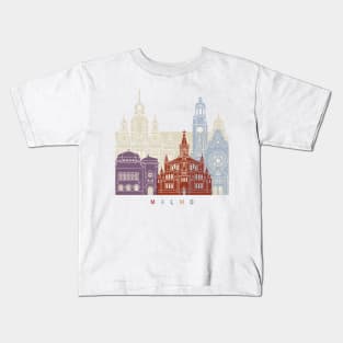 Malmo skyline poster Kids T-Shirt